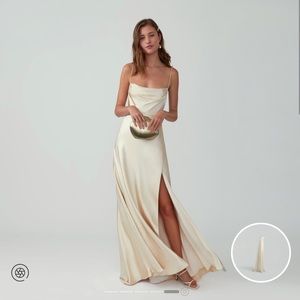 Fame and Partners - Strappy Draped Gown